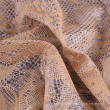 Tissu de dentelle recouverte de polyester étanche à tricoté